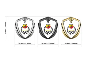 Fiat Abarth Badge Self Adhesive Pro Style Alloy Finish
